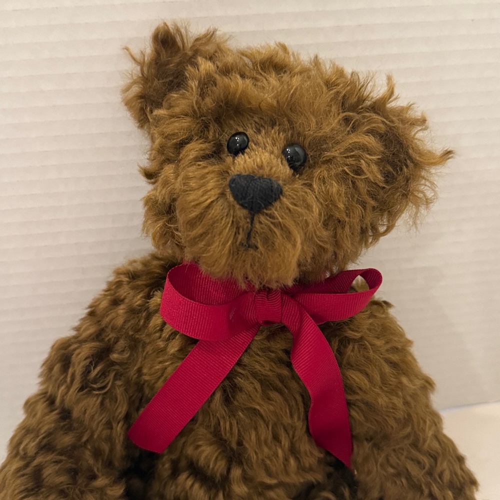 MOHAIR Teddy Bear TEDDY-TALES, Fully Jointed, Glass Eyed RARE VINTAGE WITH TAGS